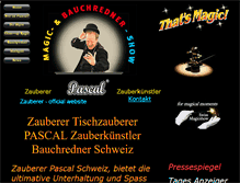 Tablet Screenshot of pascalshow.ch